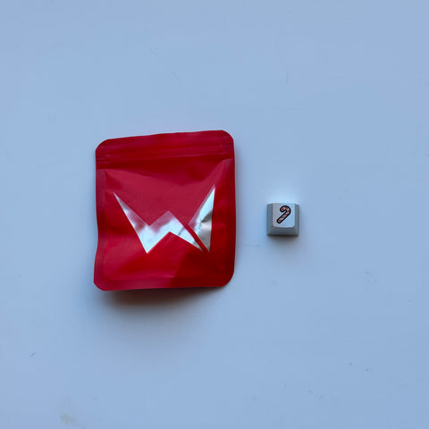 WS Candy Cane Keycap