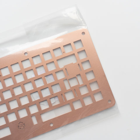 UNUSABLE KBD75 Copper Sandblasted Plate